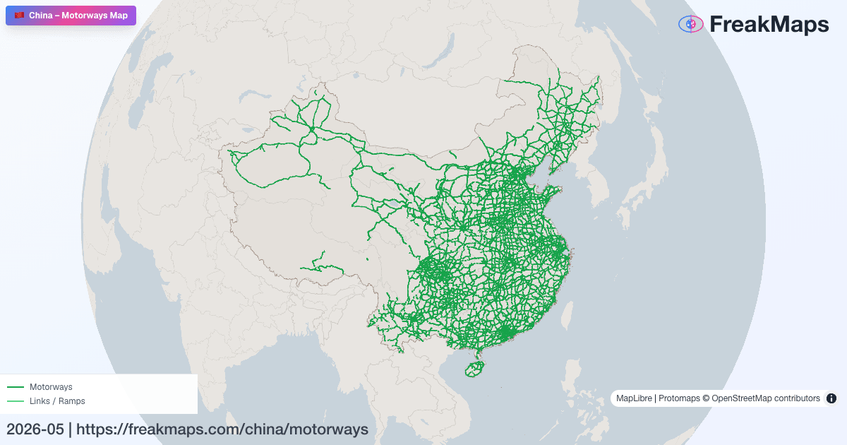 China — motorways