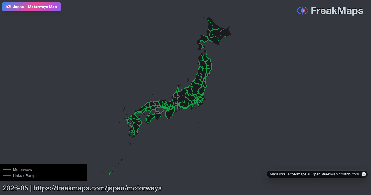 Japan — motorways
