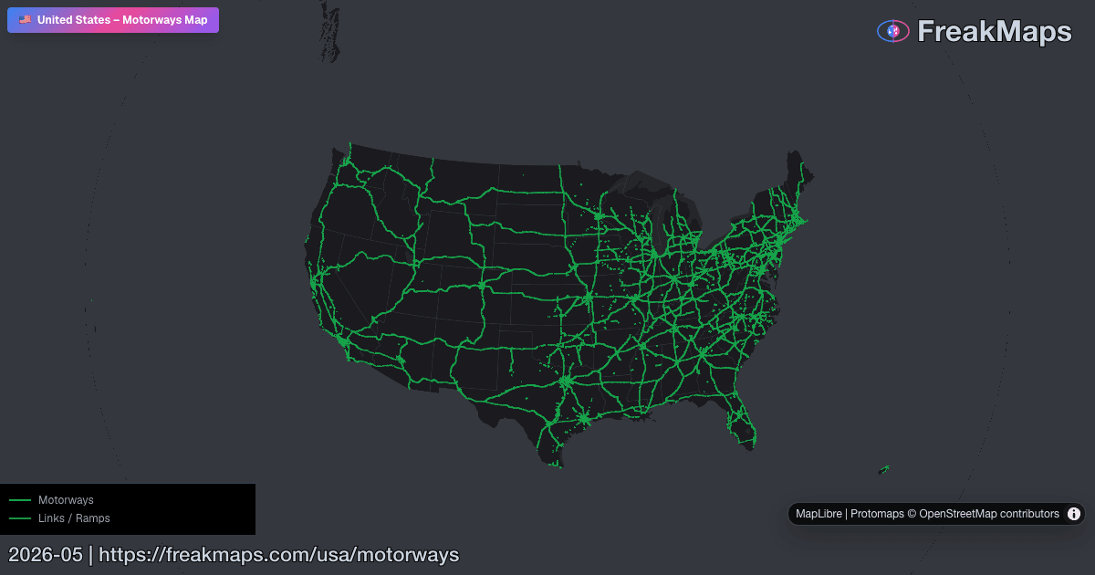 USA — motorways